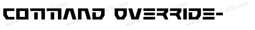 Command Override字体转换